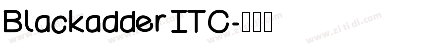 Blackadder ITC字体转换